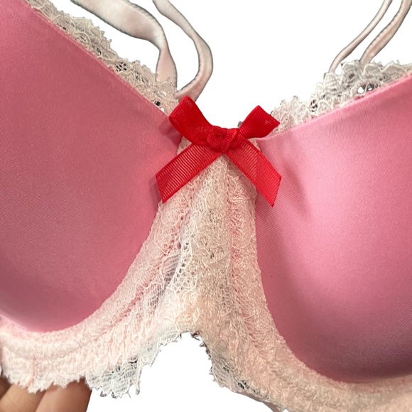 Victoria’s Secret Pink Dream Angel Lace Bra Underwire 32D - Picture 2 of 7